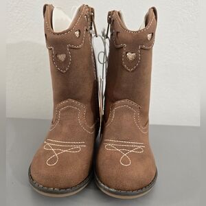 Girls Glitter Heart Cowgirl Boots - Little Essentials NWT